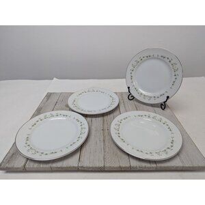 Set of 4 Sheffield China Japan Elegance 6 3/8" Dessert Bread Plates
